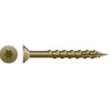 Strong-Point Wood Screw, #10, 3-1/2 in, W.A.R. Coated Stainless Steel Flat Head Torx Drive XT1031W